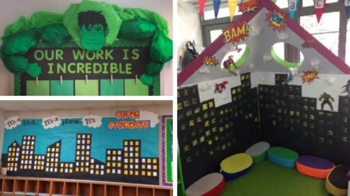 Board superhero bulletin boards classroom ideas school theme choose fall