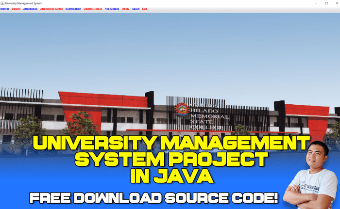 Java system management student project