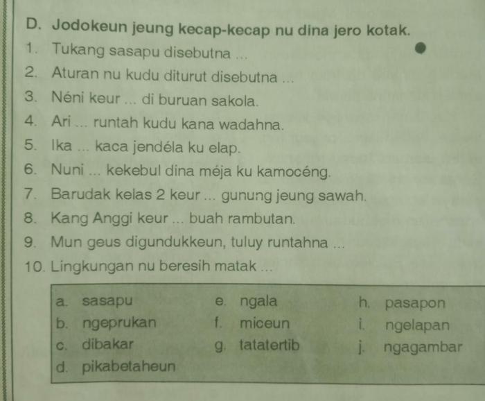 Contoh soal aksara sunda dan jawabannya