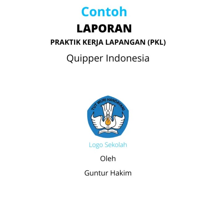 Contoh laporan smk