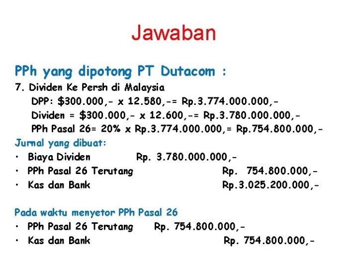 Contoh soal pph pasal 21 dan jawabannya