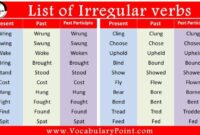 Contoh soal irregular verb