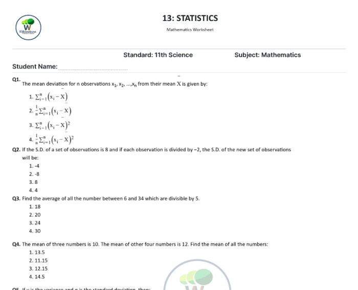 Contoh soal statistika kelas 11