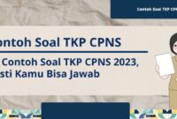 Contoh soal tkp cpns