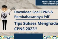 Download contoh soal tes cpns kejaksaan agung