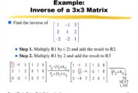 Contoh soal matriks invers 3x3