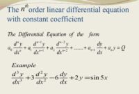 Contoh soal persamaan diferensial