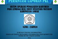 Contoh persembahan laporan pkl