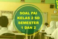 Contoh soal pai kelas 2 sd semester 2