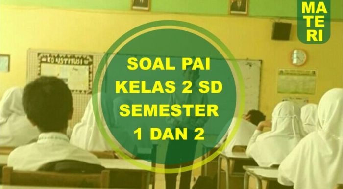 Contoh soal pai kelas 2 sd semester 2