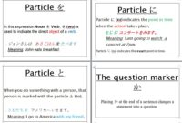 Contoh soal partikel bahasa jepang