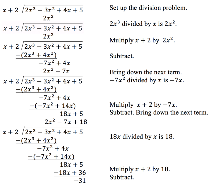 Contoh soal pembagian polinomial