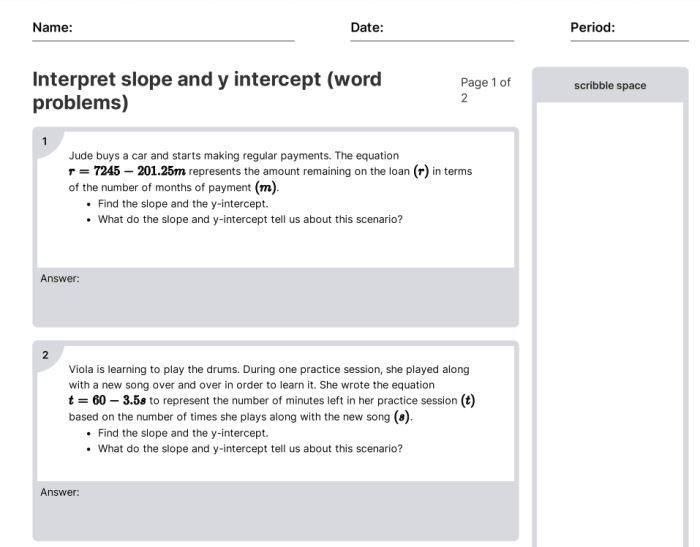 Contoh soal persamaan garis lurus kelas 8