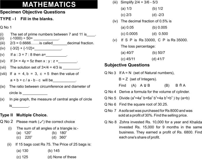 Contoh soal essay matematika