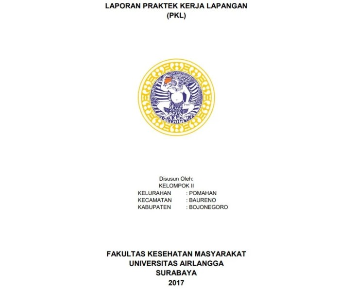 Contoh membuat laporan pkl